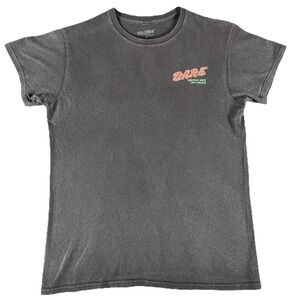 DARE T Shirt Mens Small Black Graphic Tee No Drugs Vintage Style Double Sided